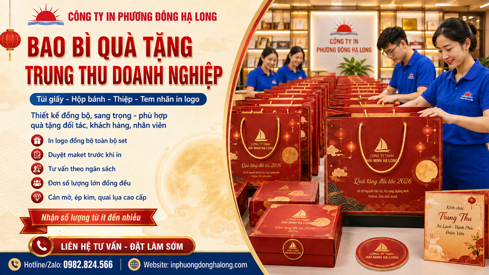Làm quà Trung thu doanh nghiệp số lượng lớn tại Hạ Long