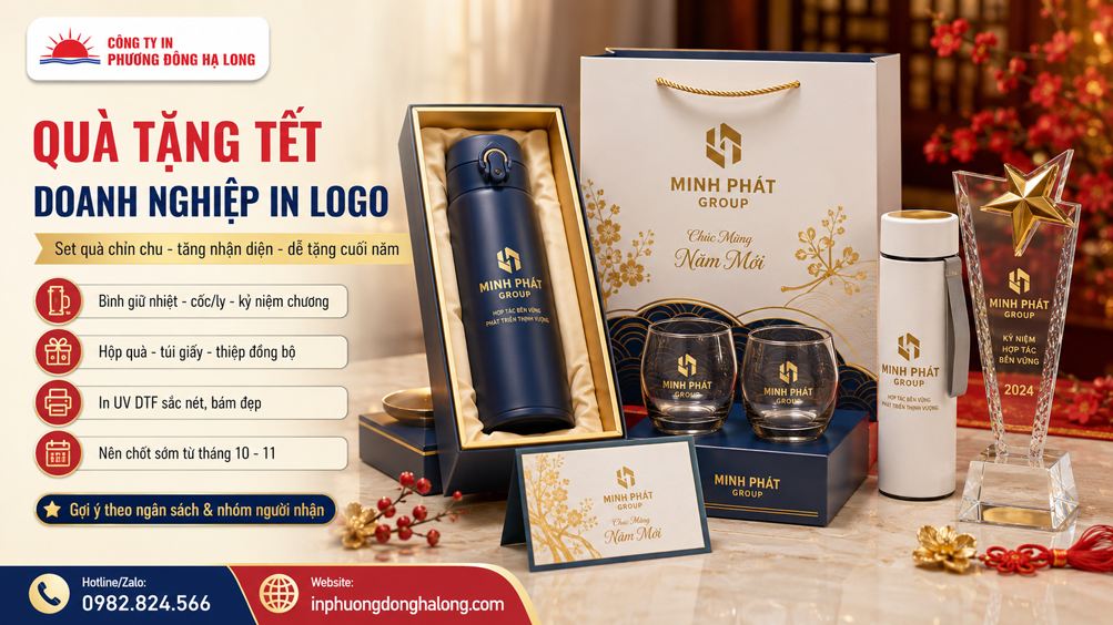Set quà Tết doanh nghiệp đồng bộ nhận diện tại Hạ Long