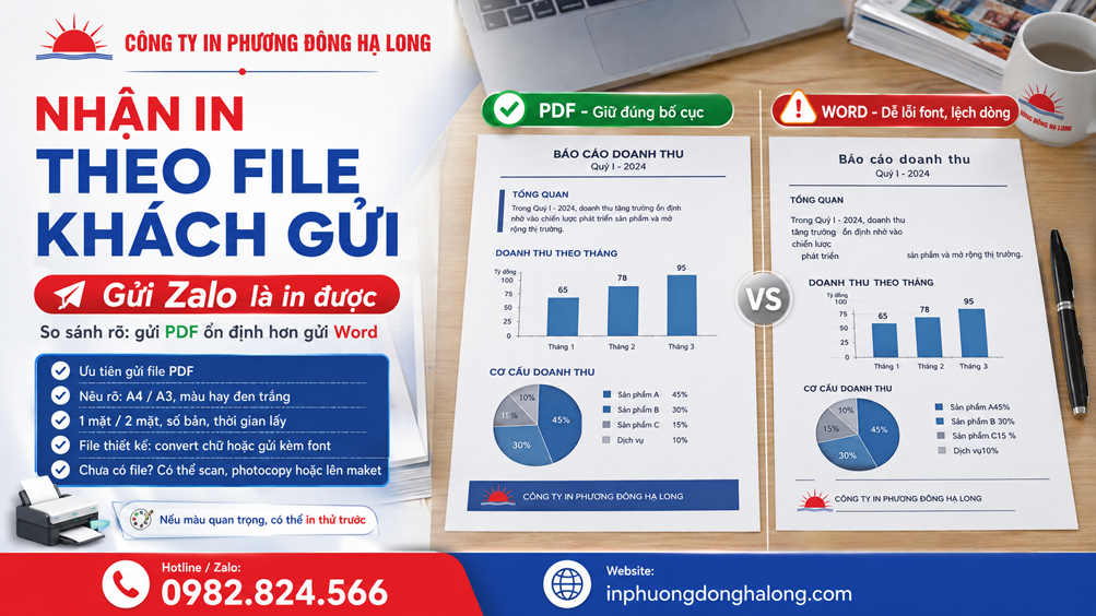 So sánh bản in từ file PDF và file Word bị lỗi font