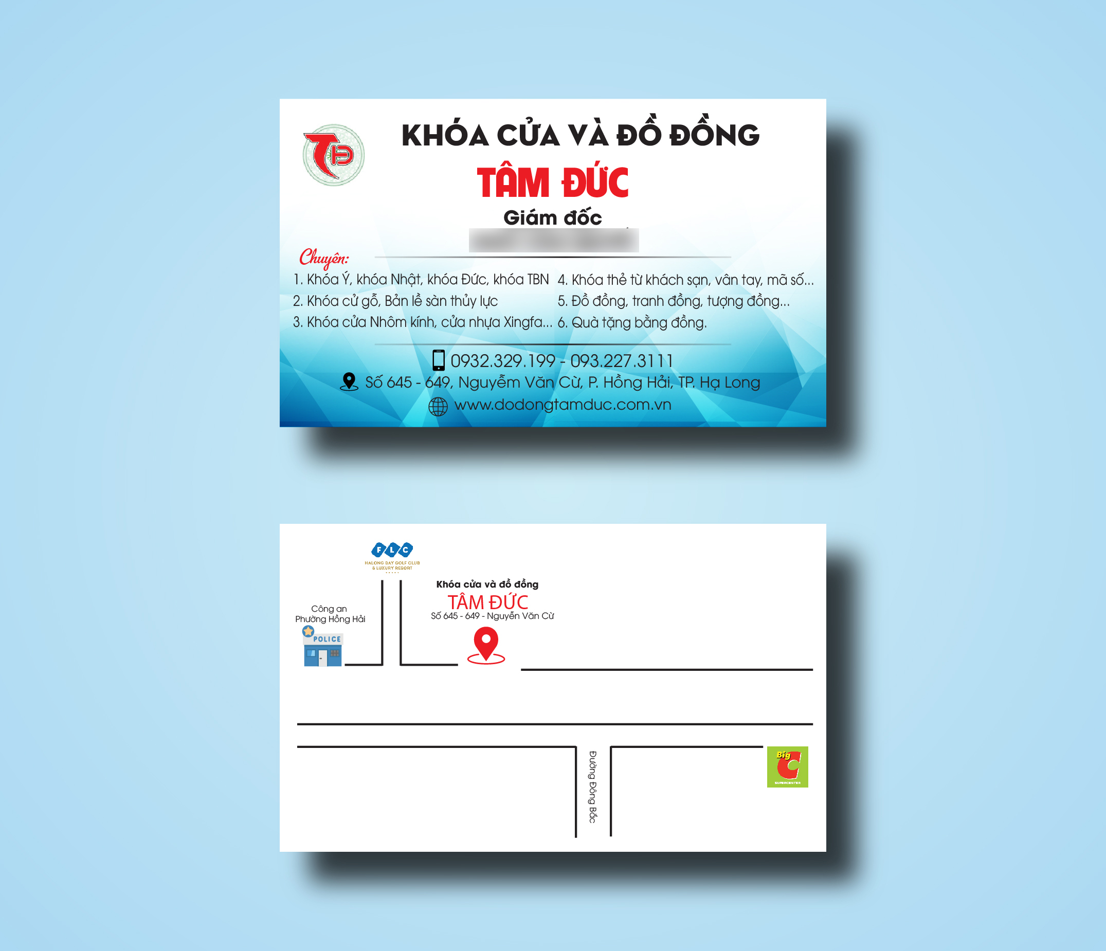 in card visit in danh thiếp