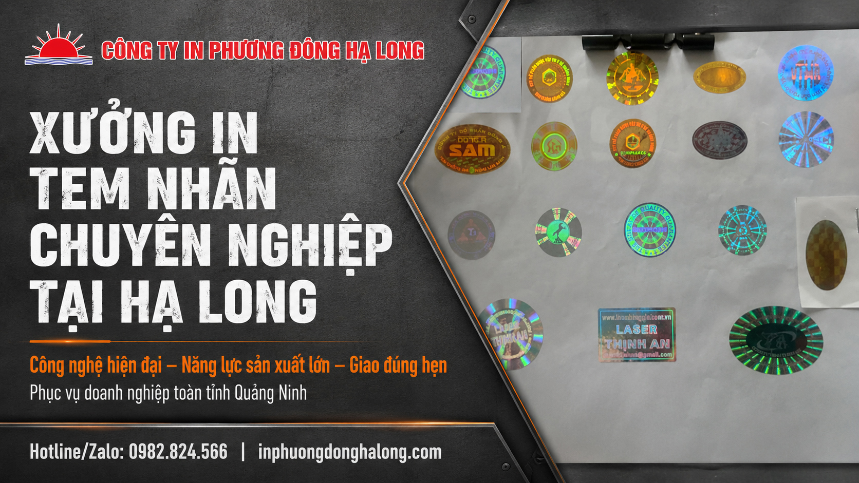 Xưởng in tem nhãn chuyên nghiệp