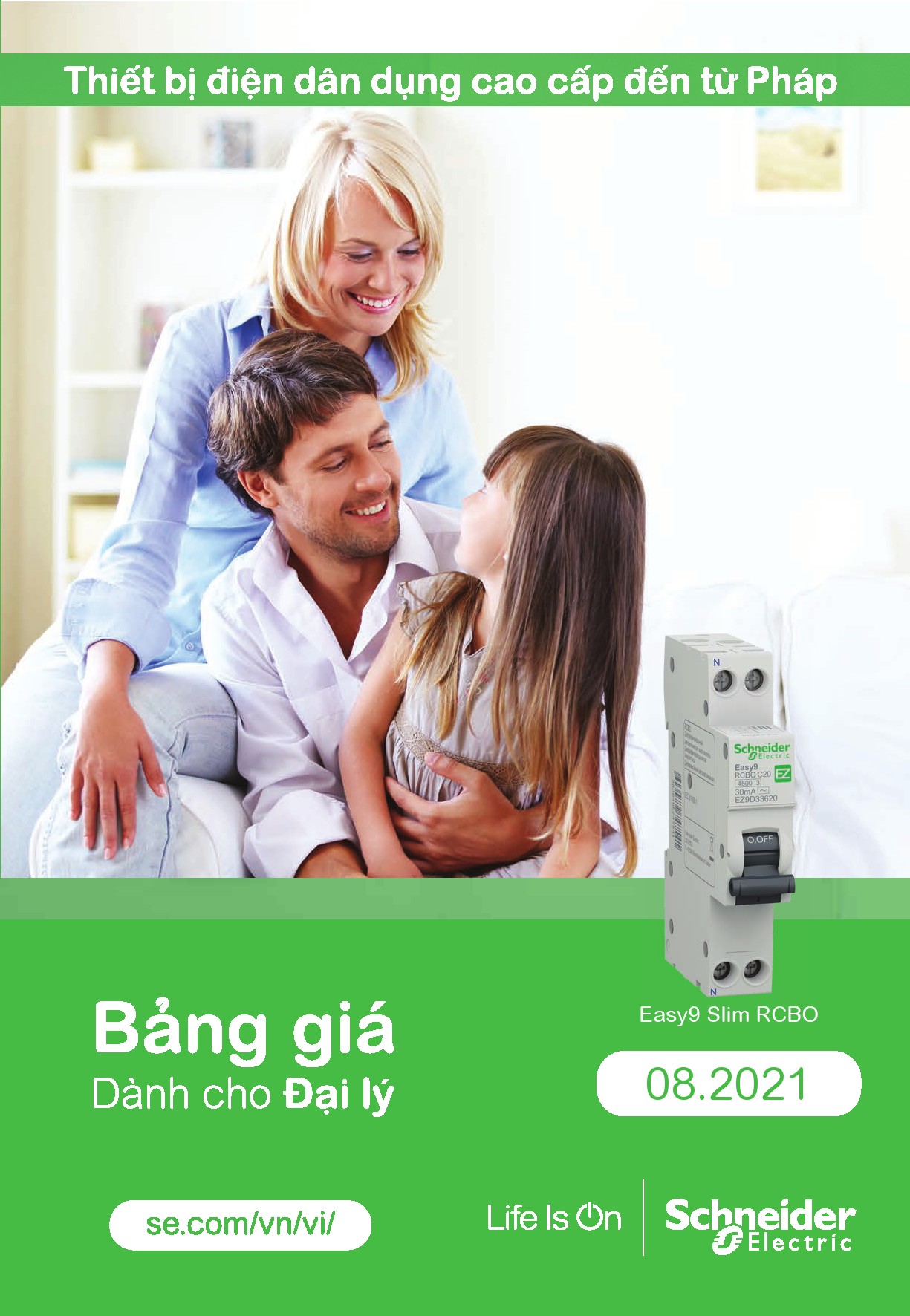 Schneider cập nhật bảng giá tháng 8 2021 (Dành cho đại lý)