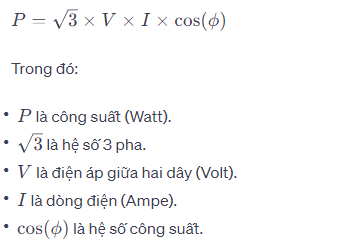 Hướng dẫn chi tiết cách chọn dây điện 3 pha theo công suất phù hợp nhất