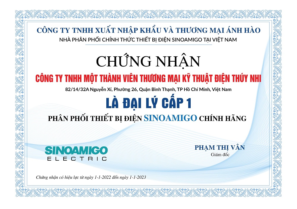 Đại lý chính thức phân phối thiết bị điện SINOAMIGO chính hãng