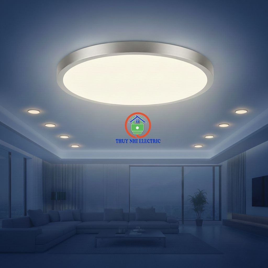 Đèn LED Ốp Trần: Cách Phân Biệt Với Đèn Âm Trần?