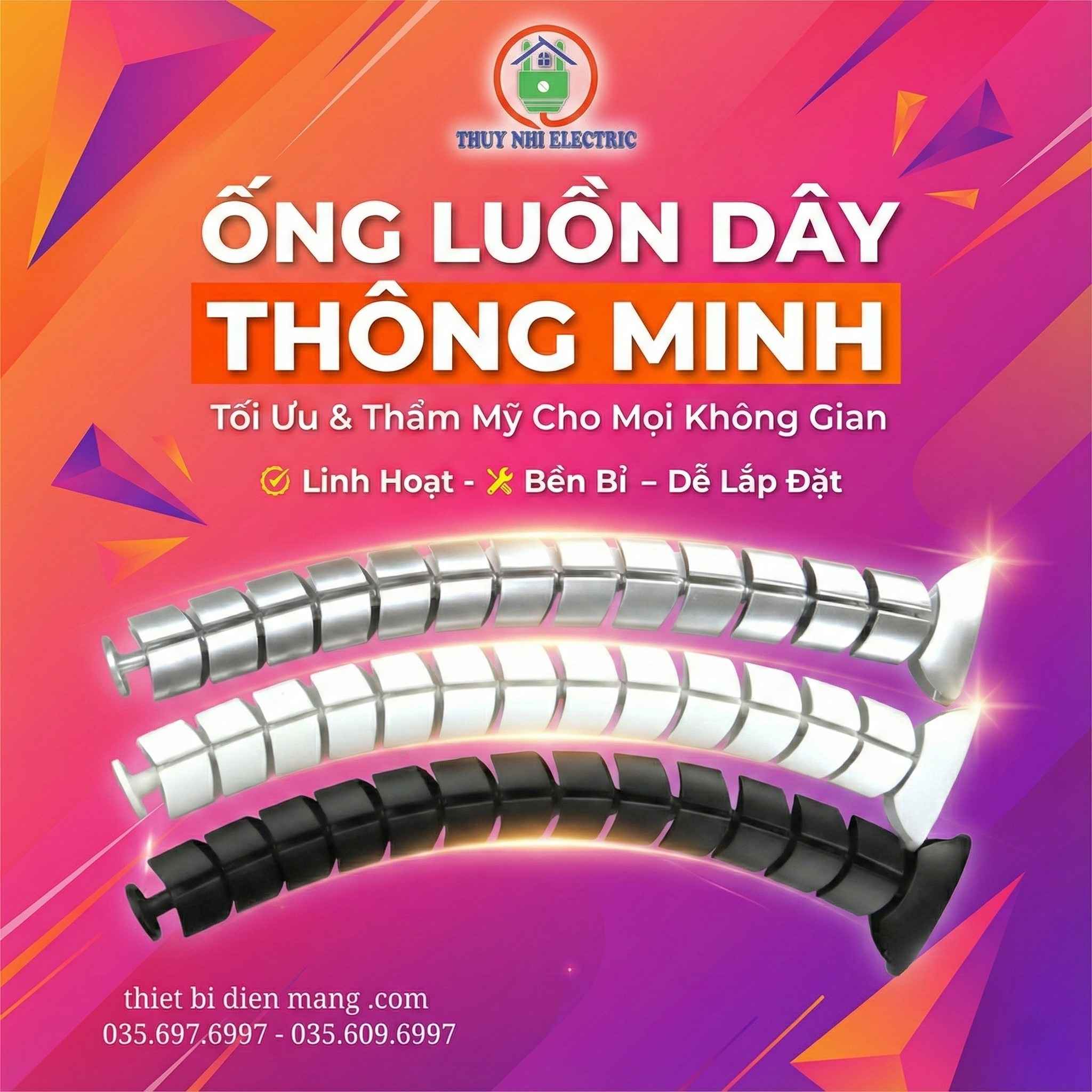 Ống Luồn Dây Điện: Phụ Kiện Bất Ly Thân Của Bàn Làm Việc