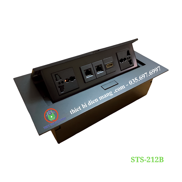 Hộp ổ cắm âm bàn cao cấp STS-212B
