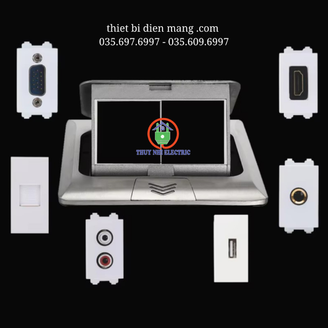 Khung Ổ Cắm Âm Sàn DoBo F55-885500 - Chống Nước & Chống Bụi