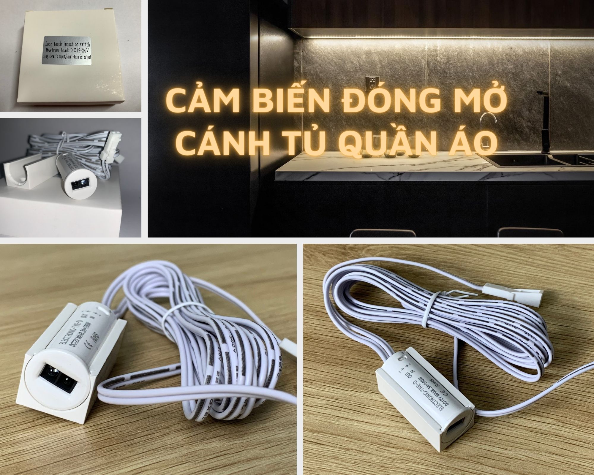 cảm biến đóng mở cánh tủ quần áo