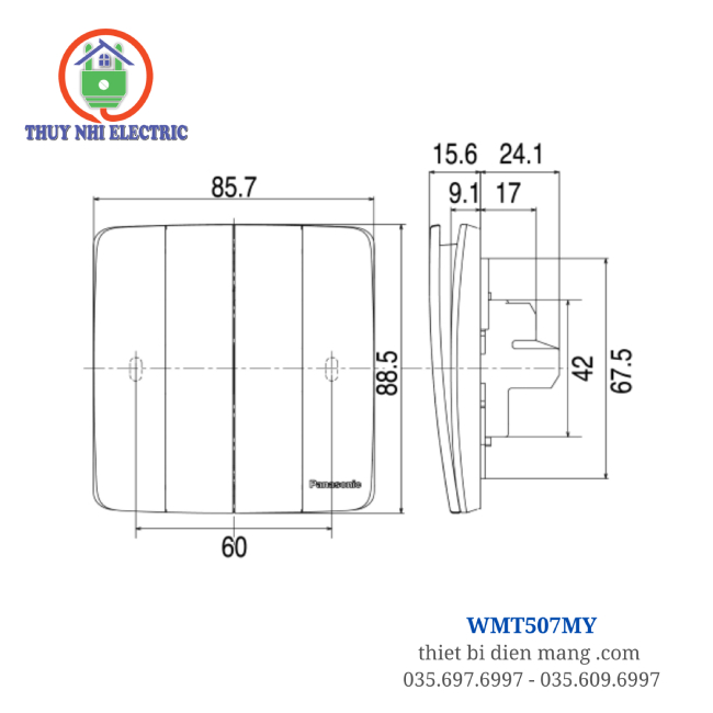 Công tắc 4 Minerva MY – Panasonic