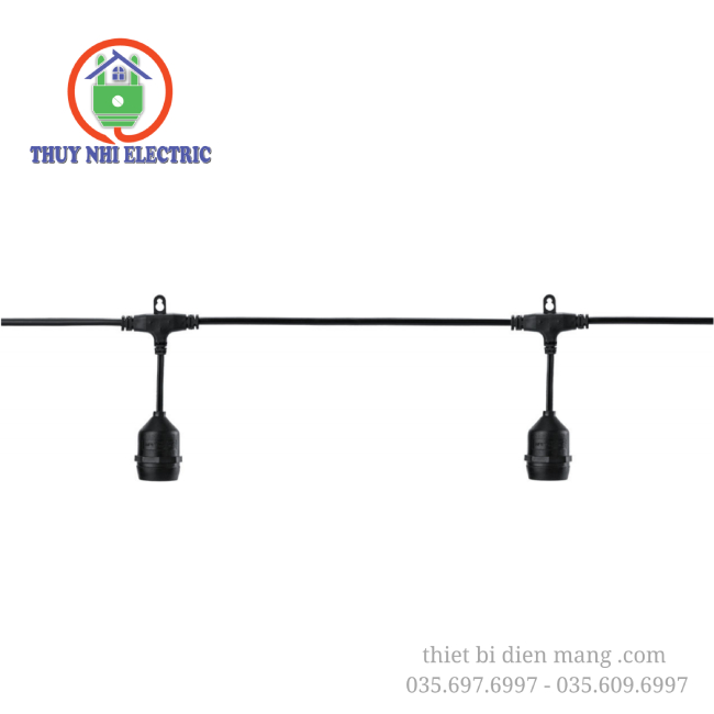 Dây đui đèn trang trí ngoài trời chống thấm nước IP44 