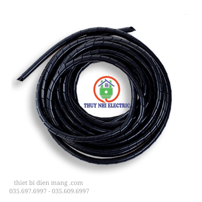 Ống gen xoắn phi 12 màu đen KS-PHI12-Đ