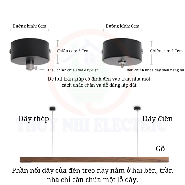 Đèn Thả Bàn Ăn Làm Bằng Gỗ