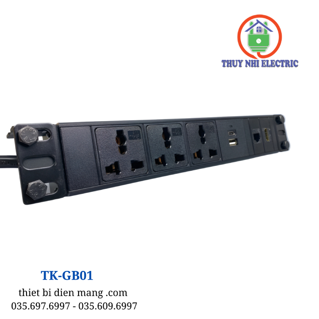 HỘP Ổ CẮM ĐIỆN GẮN GẦM BÀN TENKO TK-GB01