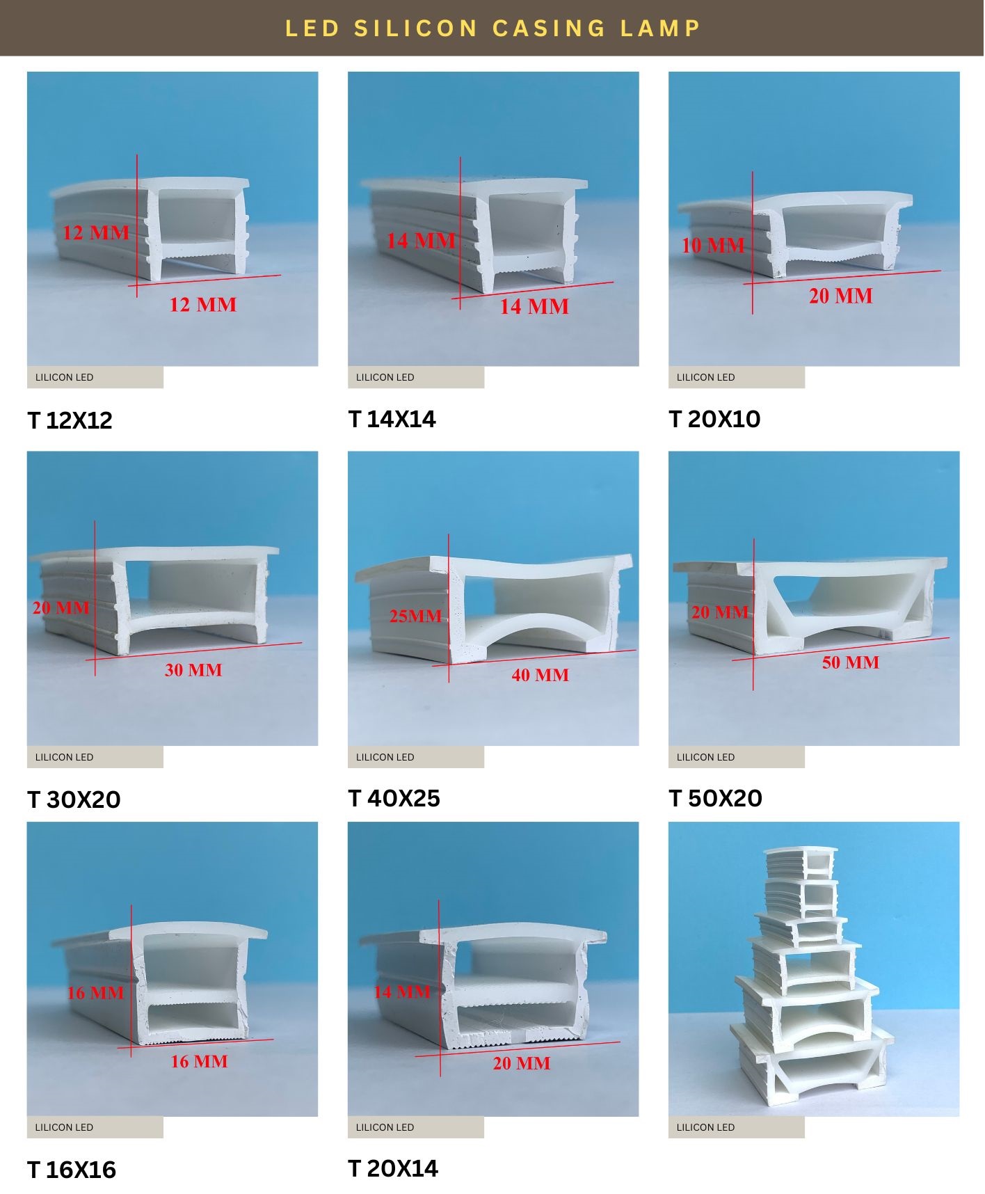 LED silicon âm, có tai che