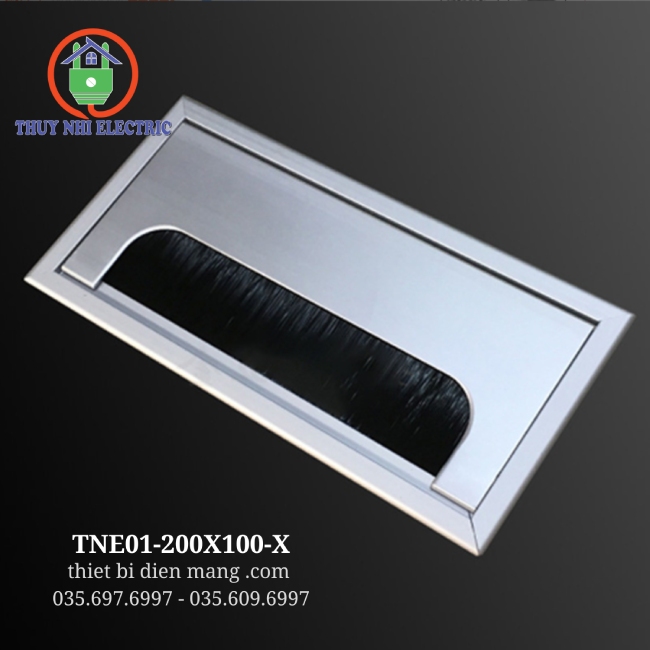 Nắp Âm Bàn Nhôm Xám TNE01-200X100-X – Lựa Chọn Lý Tưởng Cho Không Gian Gọn Gàng