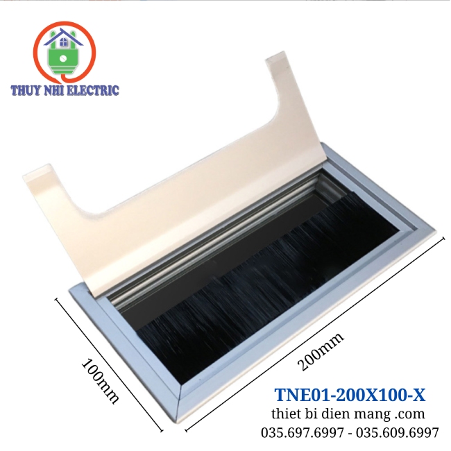 Nắp Âm Bàn Nhôm Xám TNE01-200X100-X – Lựa Chọn Lý Tưởng Cho Không Gian Gọn Gàng