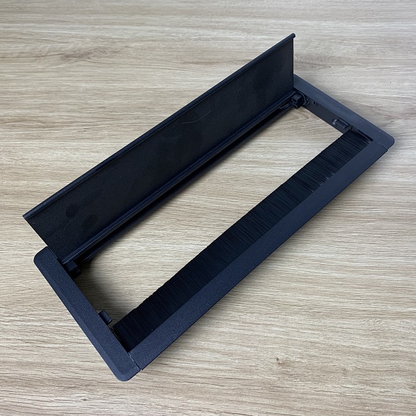 Nắp nhôm âm bàn bản lề xoay TNE01-300X128-Đ