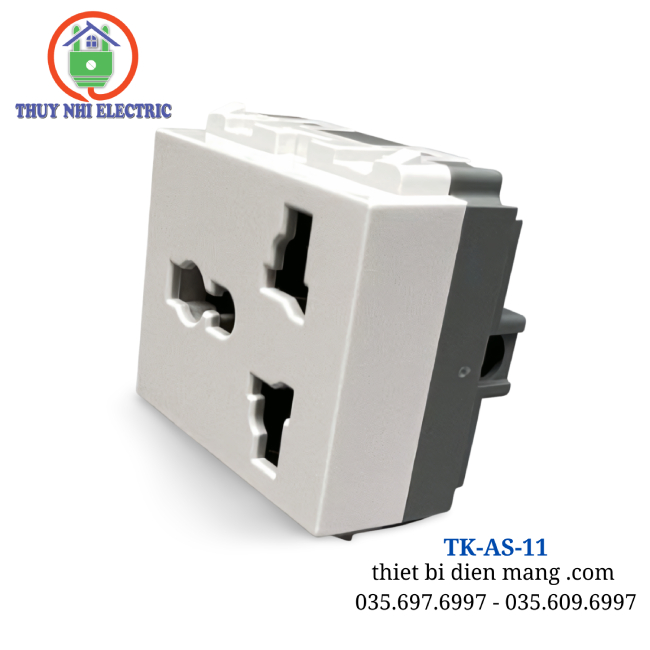 Nhân ổ cắm đơn 3 chấu Tenko TK-AS-11