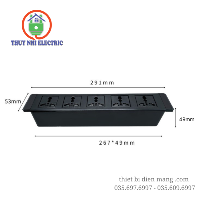 Ổ cắm âm bàn 5 thiết bị đa năng - TNE2-AB-02-5
