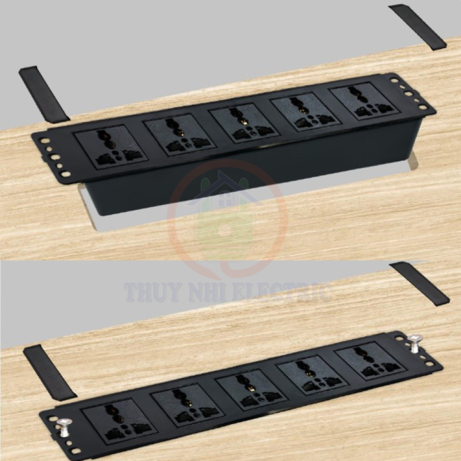 Ổ cắm âm bàn 5 thiết bị đa năng - TNE2-AB-02-5