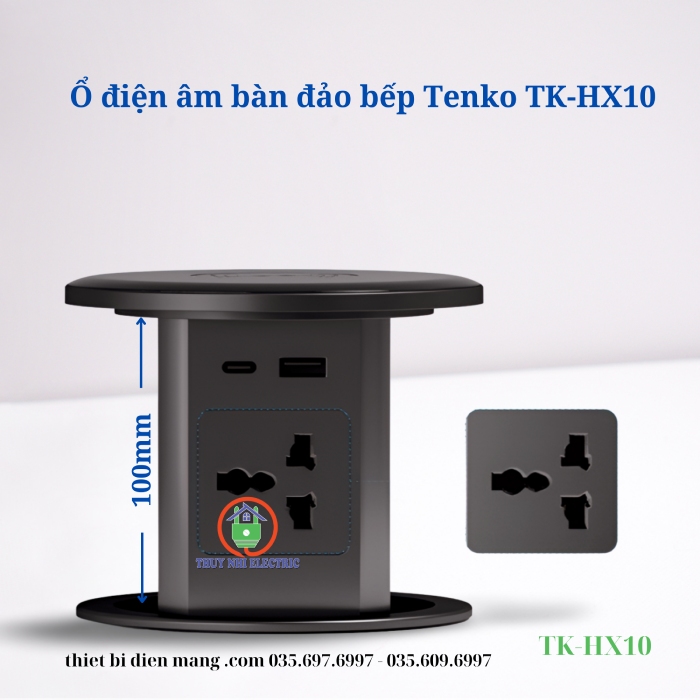 Ổ Điện Âm Bàn Đảo Bếp Tenko TK-HX10