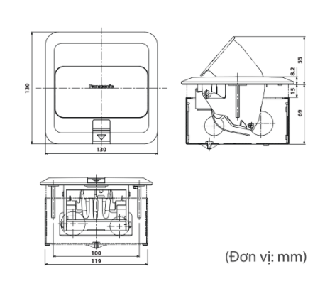 Kích thước DU5900VT