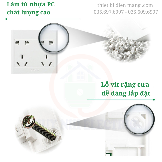 Ổ Cắm Bull 3 chân dẹt gắn nổi G09Z423