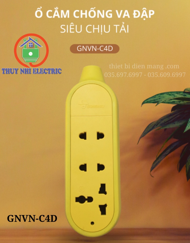 Ổ cắm công trình Goneo GNVN-C4D - Chống va đập, siêu chịu tải