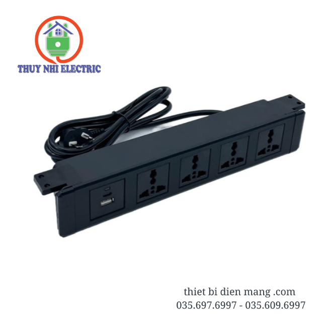 Ổ cắm điện âm bàn lắp đặt đa dạng TNE2-AB-03-5