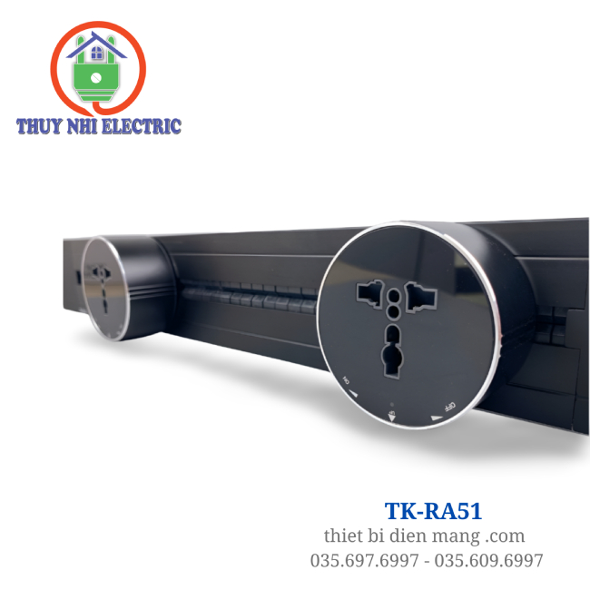 Ổ Cắm Điện Đa Năng Kết Hợp Ray Nổi Điện 51cm TENKO TK-RA51