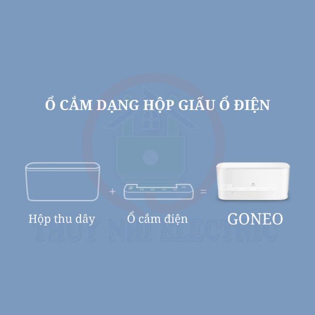  Ổ cắm hộp giấu dây Gongniu GN-F2151U