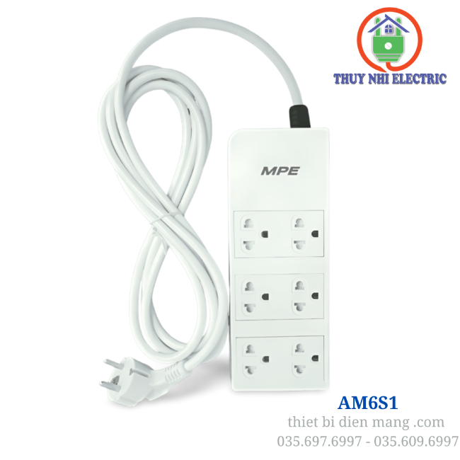 Ổ Cắm Kéo Dài 3m MPE AM6S1