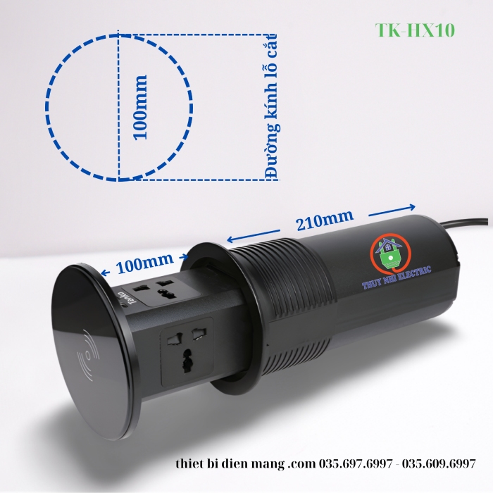 Ổ Điện Âm Bàn Đảo Bếp Tenko TK-HX10