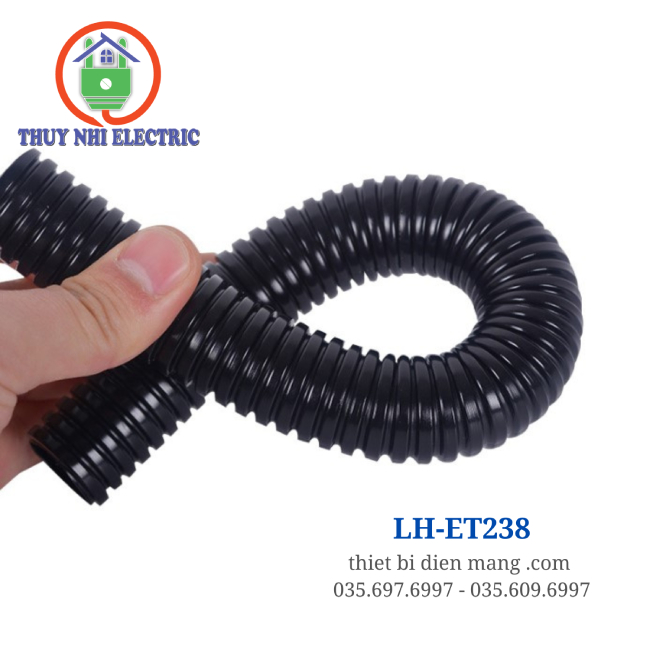 Ống Ruột Gà 16/20 Màu Đen Hòa Thịnh (LIHAN)