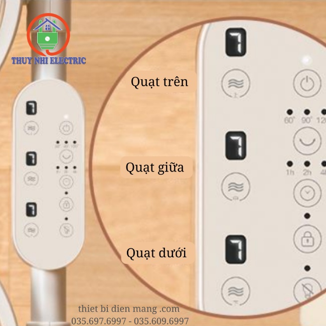Quạt Tuần Hoàn Không Khí Amadana 3 Đầu