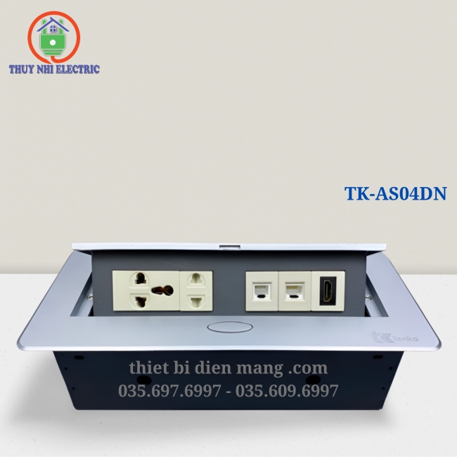 Hộp ổ cắm âm bàn TENKO TK-AS04DN