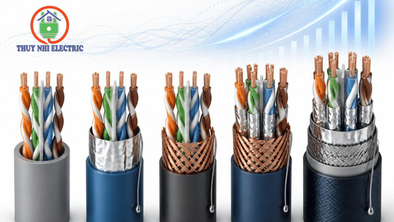 So sánh dây cáp mạng Cat5e Cat6 Cat6A Cat7 và Cat8 theo chuẩn kỹ thuật