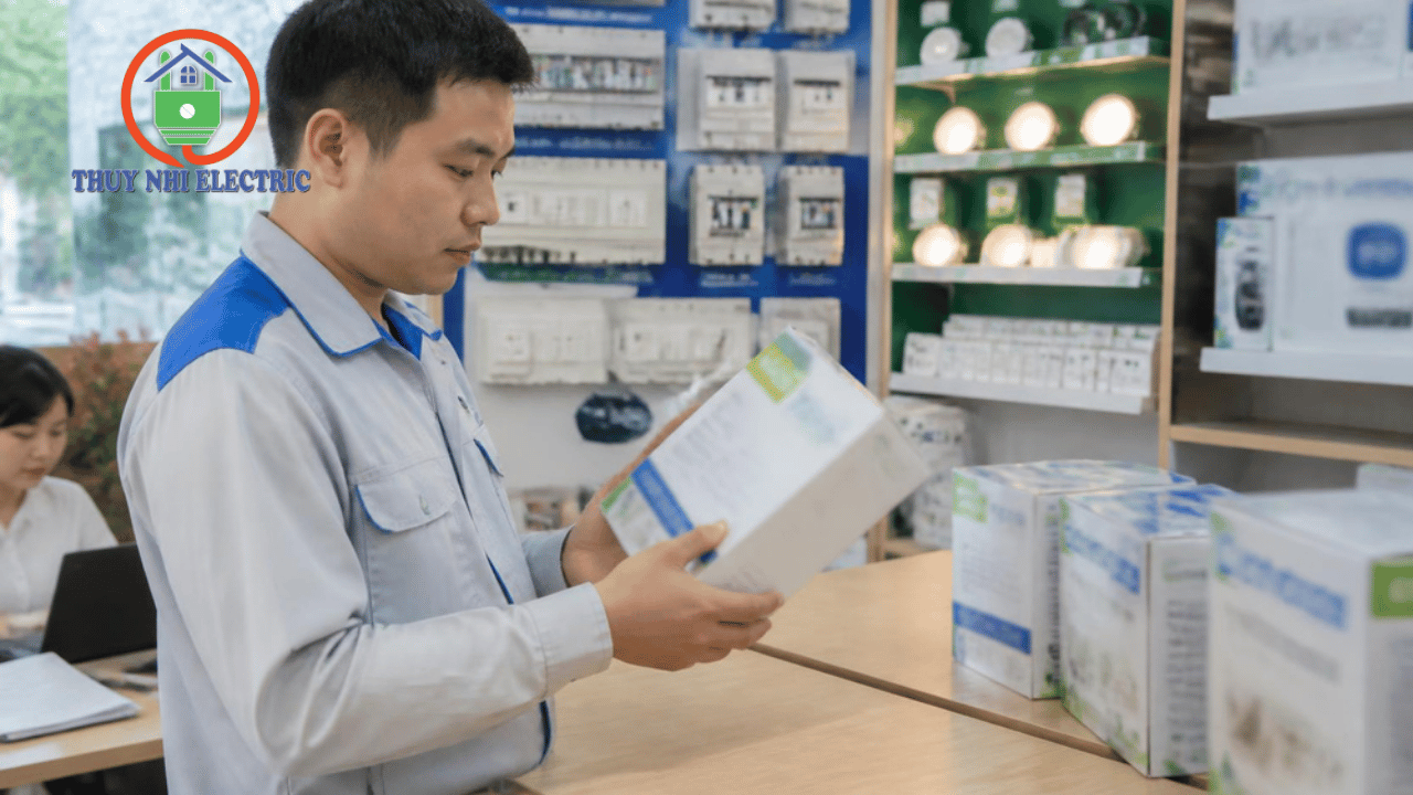 Kiểm tra tem năng lượng và thông số kỹ thuật của thiết bị tiết kiệm điện chính hãng