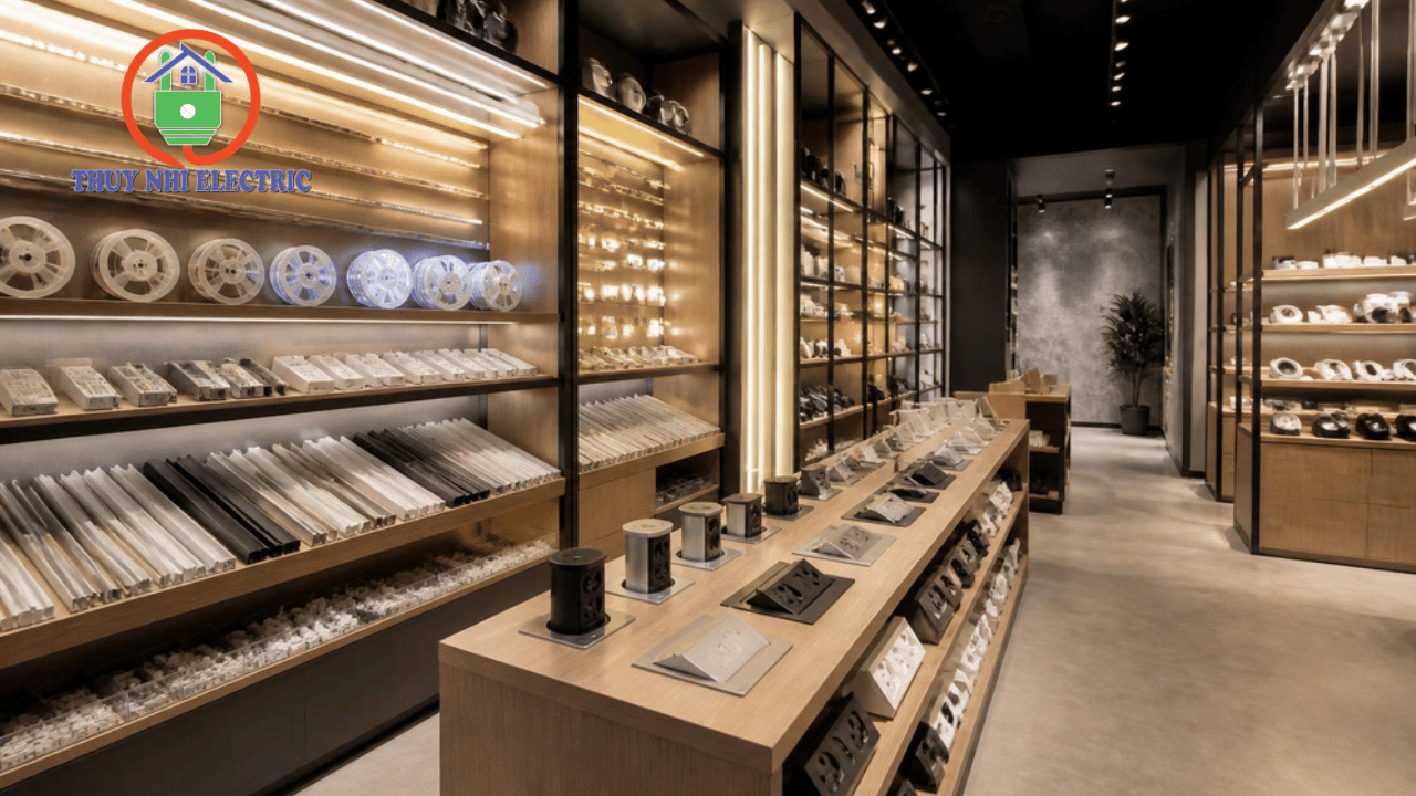 Showroom Thiết bị điện Thúy Nhi phân phối đèn LED dây và thiết bị điện chính hãng
