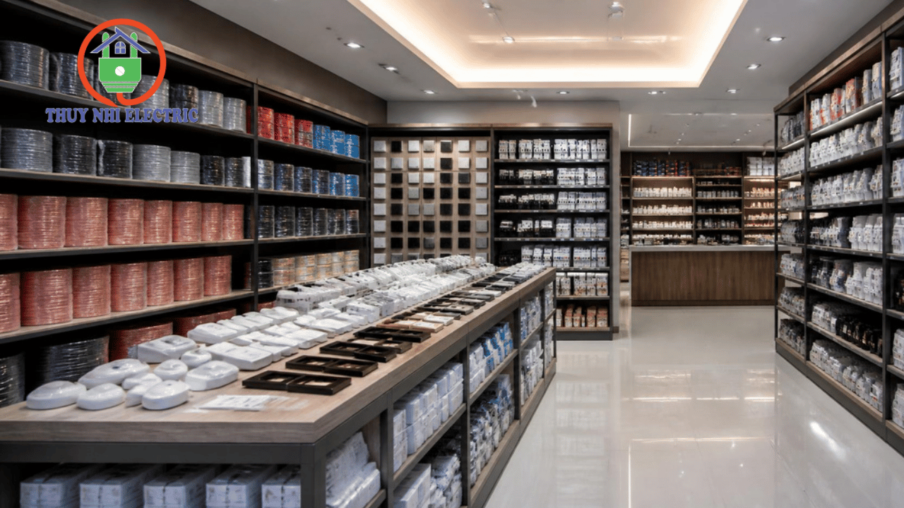 Showroom Thiết bị điện Thúy Nhi cung cấp dây điện và cảm biến chính hãng