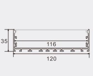 Nhôm kẹp LED PF-U-12035