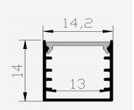 Thanh nhôm tản nhiệt LED PF-U-1414