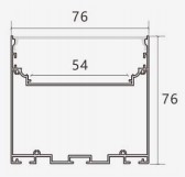 Thanh nhôm gắn LED PF-U-7676