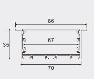 Nhôm định hình đèn LED PF-T-8635