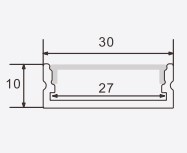 Thanh nhôm chiếu sáng LED PF-U-3010