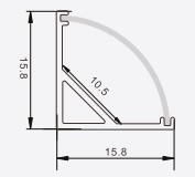 Đèn LED nhôm định hình góc PF-V-1616