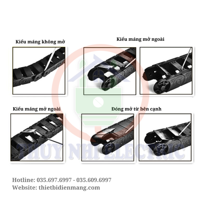 Xích bảo vệ dây cáp Mini 10x10mm bảo vệ cap máy móc công nghiệp