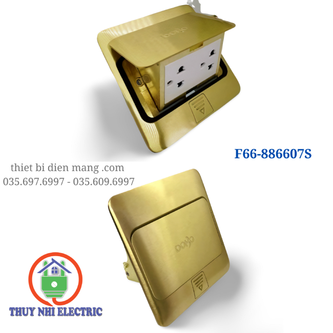 Ổ Cắm Điện Âm Sàn chống nước 5 Chấu DoBo F88-888801S