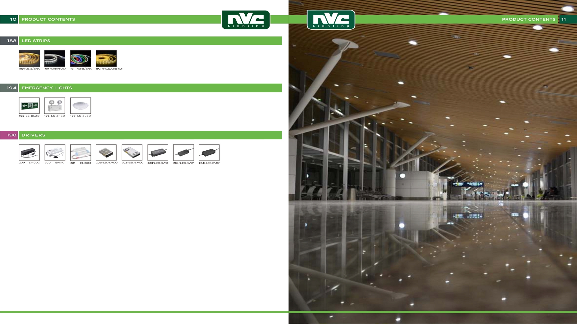 Catalog đèn chiếu sáng nội thất NVC